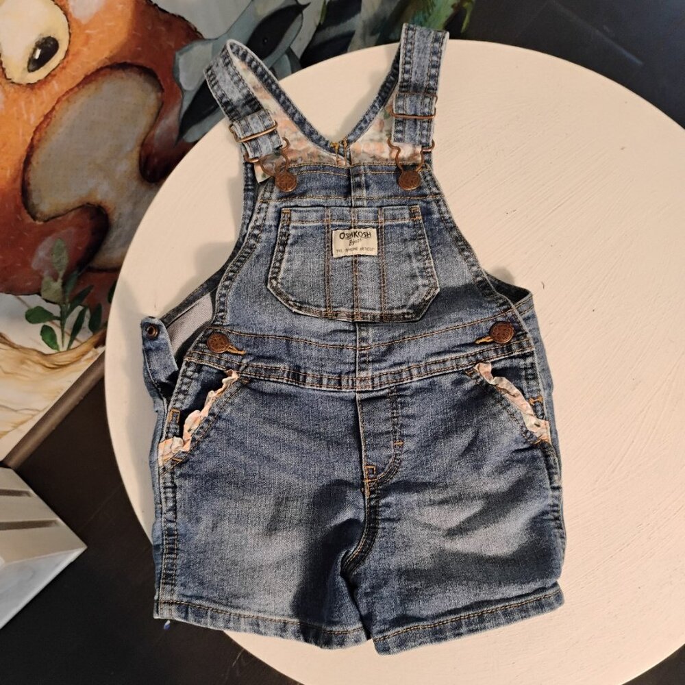 OshKosh B'gosh Denim Shortalls – Toddler Size 2T